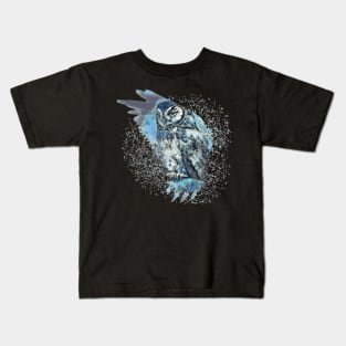 The Great owl Tie Dye art design Kids T-Shirt